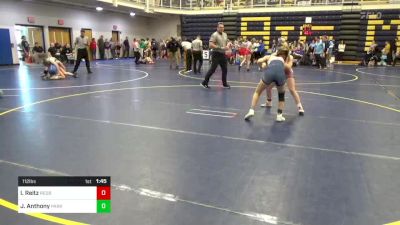 112 lbs Semifinal - Iris Reitz, Redbank Valley vs Justice Anthony, Parkersburg South-WV