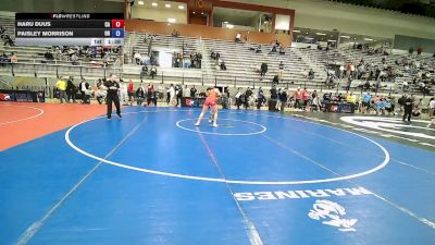 U15 Women - 66 lbs Cons. Round 5 - Haru Duus, CA vs Paisley Morrison, OR