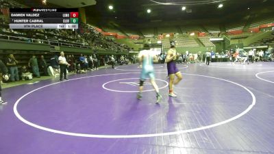 167 lbs 9th Place - Damien Valdez, Lemoore HS vs Hunter Cabral, Clovis North