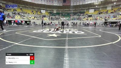 46 lbs Final - Titus Moretto, Gravette Wrestling Club vs Sawyer Yeary, Greenwood Wrestling Academy