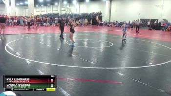 135 lbs Round 4 (8 Team) - Dakota Hastings, Beauty And The Beast vs Kyla Lisherness, Team Montana Silver