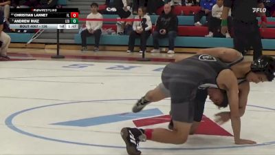 126 lbs Champ. Round 1 - Andrew Ruiz, Legacy vs Christian Lannet, Faith Lutheran