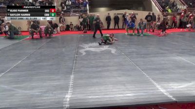 63_G lbs 5th Place - Elise Farmer, Crestwood vs Saylor Harris, Connellsville