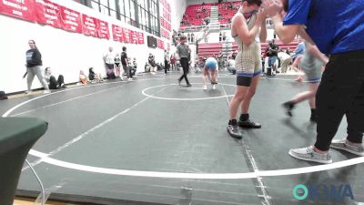 120 lbs Quarterfinal - Jaxon Johnson, Choctaw Ironman vs Jacen Calhoun, Lions Wrestling Academy