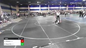 144 lbs Round Of 32 - Zandon Hopson, Grindhouse WC vs Croccifixio Mazzrillo, Golden Bears WC