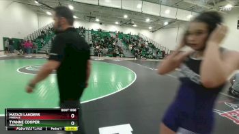 125 lbs Quarterfinal - Matazi Landers, Pinedale vs TyAnne Cooper, Wind River