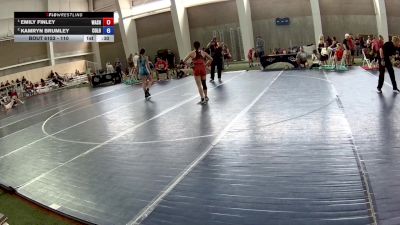 110 lbs 1st Place Match - Emily Finley, Washington vs Kamryn Brumley, Colorado