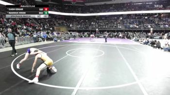5th Place Match - Maddux Risse, Bennett County vs Cash Edgar, Faulkton Area