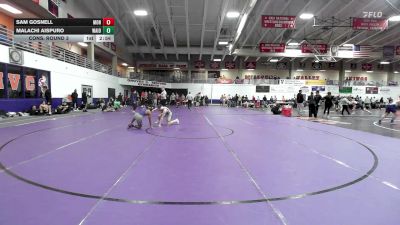 125 lbs Cons. Round 3 - Malachi Aispuro, Waldorf (Iowa) vs Sam Gosnell, Montreat College