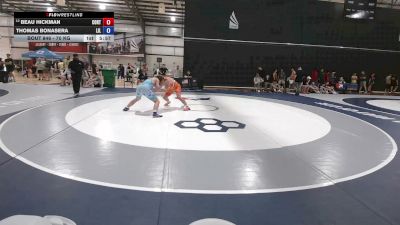 70 kg Cons. Rd Of 64 - Beau Hickman, Cowboy RTC vs Thomas Bonasera, Long Island- LIRTC
