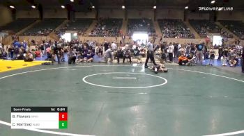 45 lbs Semifinal - Braden Flowers, Grindhouse Wrestling vs Chase Martinez, Marietta Jr. Blue Devils