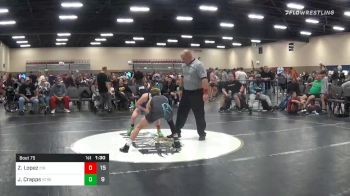 112 lbs Prelims - Zach Lopez, 216 Wrestling (OH) vs Jake Crapps, Roundtree (GA)