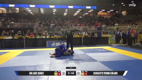 Charlotte Ryann LeBlanc vs Ava Jade Juarez 2025 Pan Kids Jiu-Jitsu IBJJF Championship