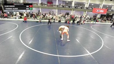 16U Boys - 120 lbs Champ. Round 1 - Kline Kiburz, Moen Wrestling Academy vs Dominic Olson, Nebraska