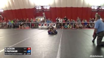 60 Champ. Round 1 Tanner Frothinger (Idaho) vs. Octavius Jackson (Florida)