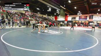 120 lbs Champ. Round 1 - Matt Han, Aliso Niguel vs Chase Armour, Pacifica/GG