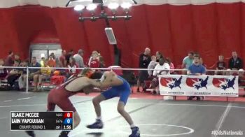 75 Champ. Round 1 Lain Yapoujian (Colorado) vs. Blake McGee (Illinois)