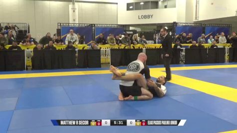 Elias Passos Paulino Junior vs Matthew R Secor 2024 World IBJJF Jiu-Jitsu No-Gi Championship