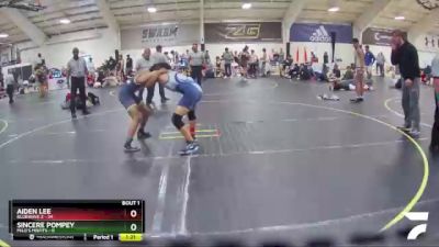 138 lbs Finals (2 Team) - Sincere Pompey, MILO`s Misfits vs Aiden Lee, BlueWave 2