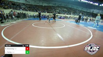 49 lbs Round Of 16 - Kingston Branning, Tuttle Wrestling Club vs Loxus Farley, Chickasha Wrestling
