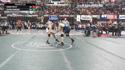 A - 175 lbs Quarterfinal - Taiven Perkins, Beaverhead Co. (Dillon) vs James Mills, Lockwood (Billings)