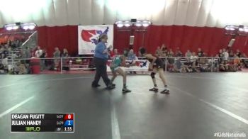 70 Champ. Round 1 Julian Handy (Pennsylvania) vs. Deagan Fugitt (Missouri)