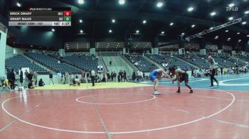157 lbs Quarterfinal - Erick Grady, Indiana Tech vs Grant Maas, Briar Cliff (Iowa)