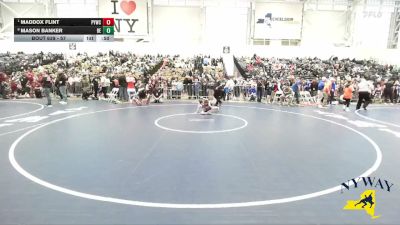 57 lbs Quarterfinal - Maddox Flint, Perry Youth Wrestling Club vs Mason Banker, Brawler Elite