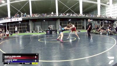 124 lbs Round 3 (8 Team) - Shayla DeBlaere, North Dakota vs Kandice Spry, Ohio Red