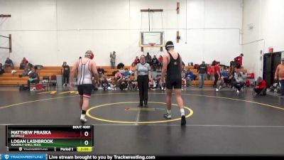 DIVISION 26 lbs Round 3 - Logan Lashbrook, Waverly-Shell Rock vs Matthew Praska, Riceville