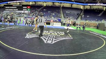 Girls-120 lbs Semifinal - Cheyenne Frank, Oxford Hs Girls vs Anari Roberts, East Kentwood Hs Girls