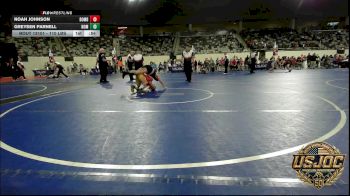 110 lbs Consi Of 4 - Noah Johnson, Bomb City Wrestling vs Greysen Parnell, Team Nomad