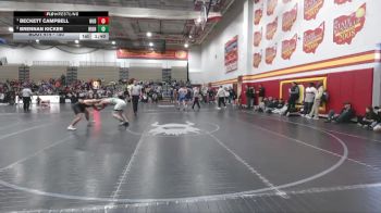 150 lbs Quarterfinal - Beckett Campbell, Hudson vs Brennan Kicker, Highland