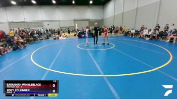 112 lbs Round 1 (8 Team) - Savannah Winkleblack, Michigan Red vs Xoey Zollinger, Idaho