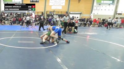 157 lbs Quarterfinal - Antonio Arguello, Newtown vs Joel Desjardins, Fort Kent