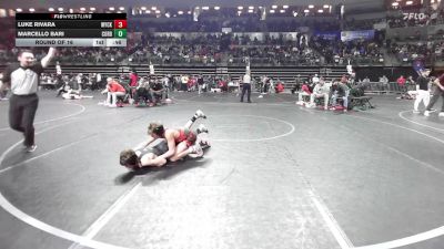 91 lbs Round Of 16 - Luke Rivara, Wyckoff vs Marcello Bari, Cordoba Trained