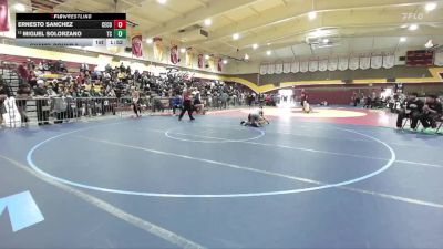120 lbs Champ. Round 2 - Ernesto Sanchez, Centennial (Corona) vs Miguel Solorzano, Temescal Canyon