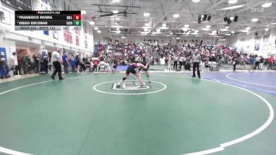 Boys 132 lbs Cons. Semi - Fransisco Rivera, Hollister Boys vs Diego Escobar, Overfelt Boys