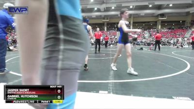 96 lbs Cons. Round 3 - Gabriel Hutchison, Chanute vs Jasper Short, Greater Heights Wrestling