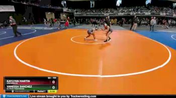 6A - 110 lbs Cons. Round 3 - Vanessa Sanchez, El Paso Montwood vs Kaylynn Martin, San Marcos