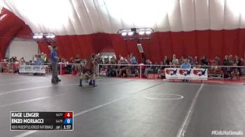 100 Quarterfinal Enzo Morlacci (Pennsylvania) vs. Kage Lenger (Missouri)