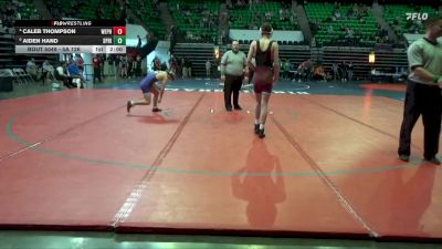 5A 126 lbs Quarterfinal - Aiden Hand, Springville vs Caleb Thompson, West Point High School