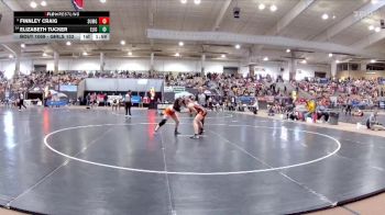 Girls 152 lbs Champ. Round 1 - Finnley Craig, Summit High School vs Elizabeth Tucker, Elizabethton High School