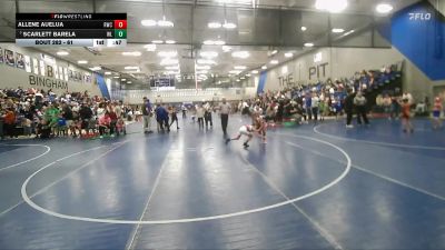61 lbs Cons. Semi - Allene Auelua, Team Pride Academy vs Scarlett Barela, Jayhawk Wrestling