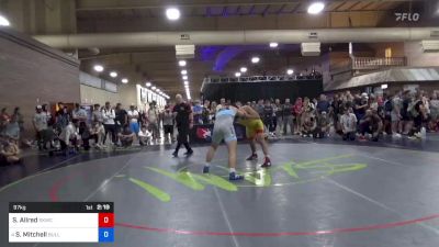 97 kg Cons Semis - Silas Allred, Sunkist Kids Wrestling Club vs Samuel Mitchell, Bulls Wrestling Club