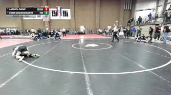 106 lbs Champ. Round 3 - Colin Lewandowski, Pine Creek vs Kaemen Orine, Seckman