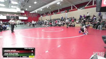 217 lbs Cons. Round 5 - John Schlatter, Castro Valley High School vs Jayden Wood, Amador Valley High School