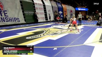 135 Class 2 lbs Cons. Round 3 - Rylin Beatty, Park Hill vs Sophie Johnson, Francis Howell Central