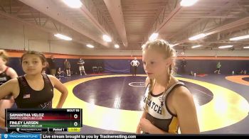 112-115 lbs Round 3 - Finley Larsen, Wasatch Wrestling Club vs Samantha Veloz, Wasatch Wrestling Club