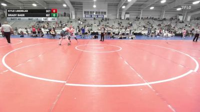 195 lbs Rr Rnd 1 - Kyle Lindblad, BattleHawks - HSB vs Brady Baer, Mat Warriors White HS - HSB